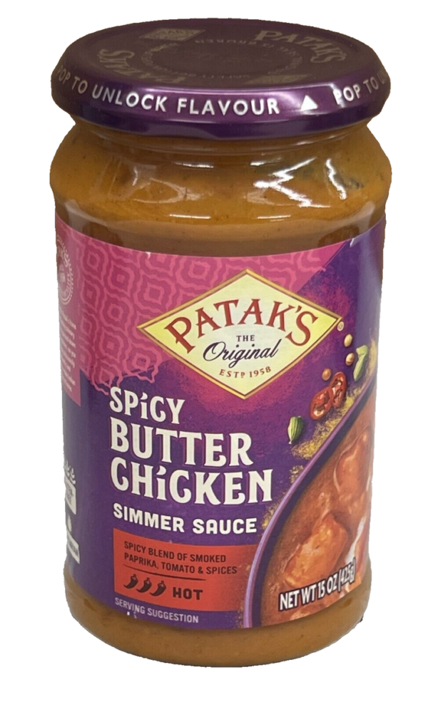 patak butter chicken simmer sauce hot