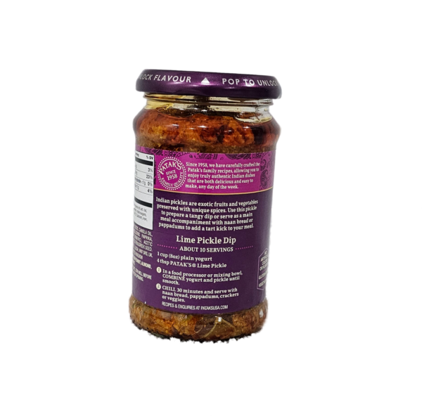 Patak Lime Pickle  Mild  9 Oz - Image 3