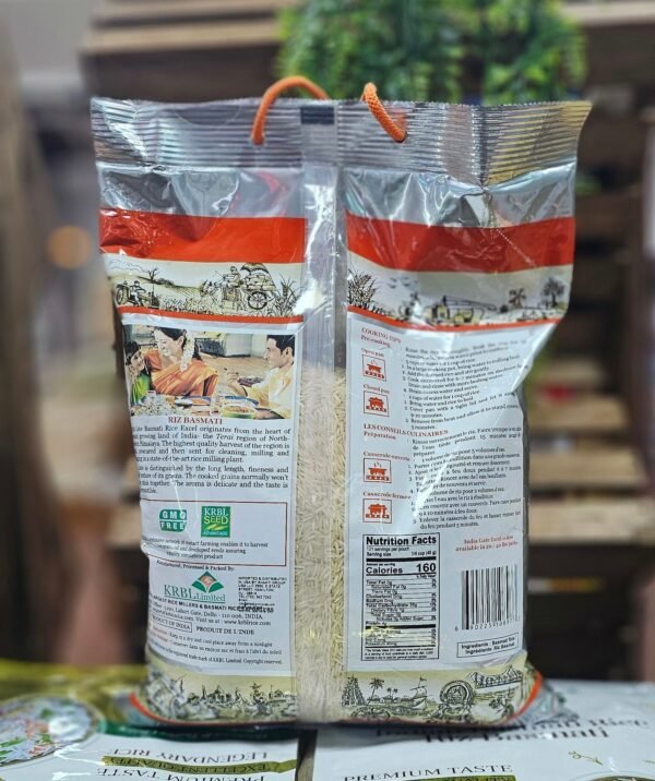 India Gate Basmati Rice Excel -10lb - Image 3