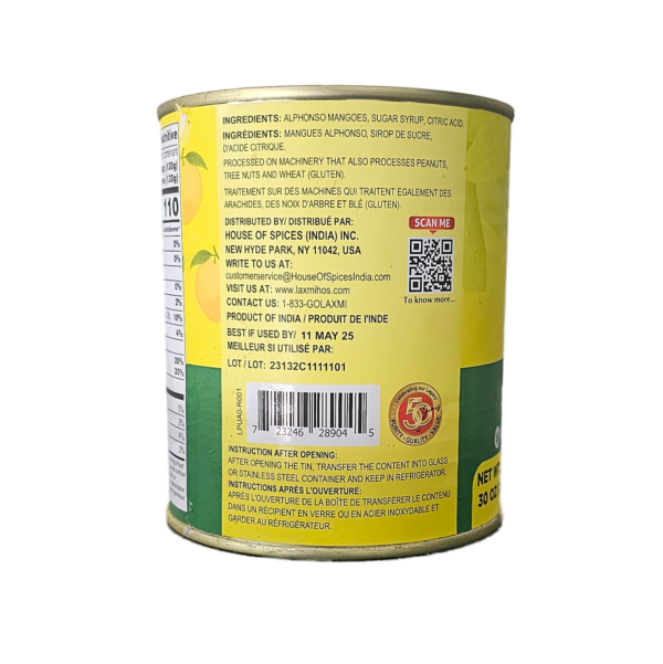 Laxmi Alphonso Mango Pulp 850 Gm - Image 4