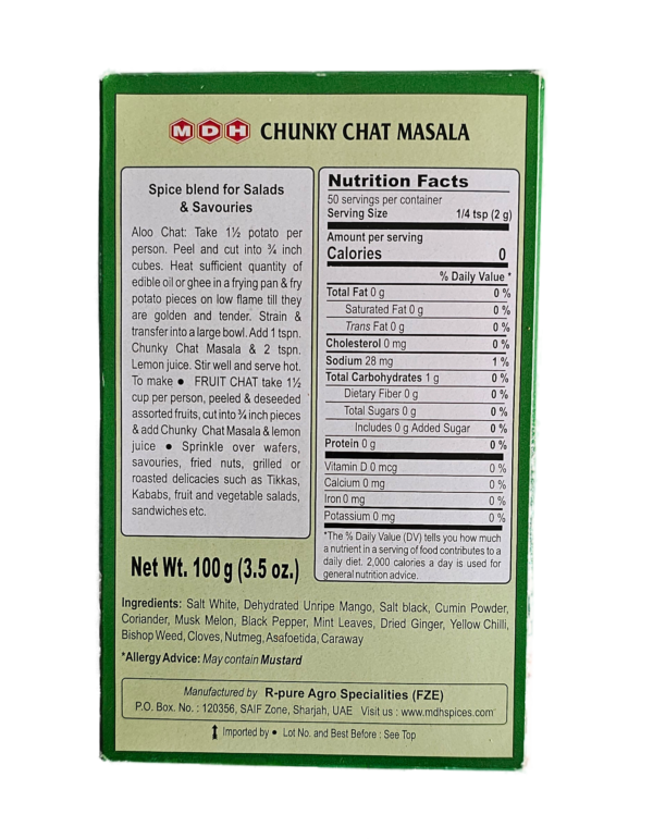 MDH. Chunky Chat Masala 100 Gm - Image 3