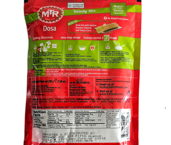 MTR Dosa Mix 200 Gm - Image 3