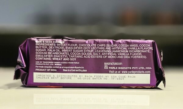 Parle Hide & Seek Chocolate Chip Cookies (82.5g) - Image 3