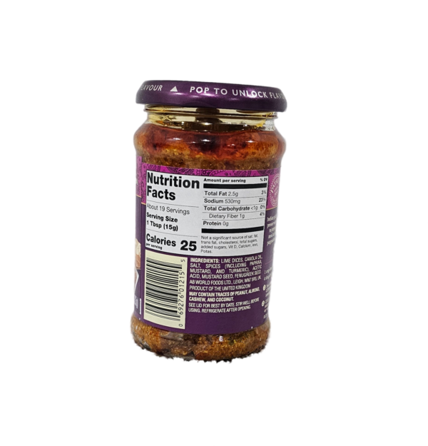 Patak Lime Pickle  Mild  9 Oz - Image 4