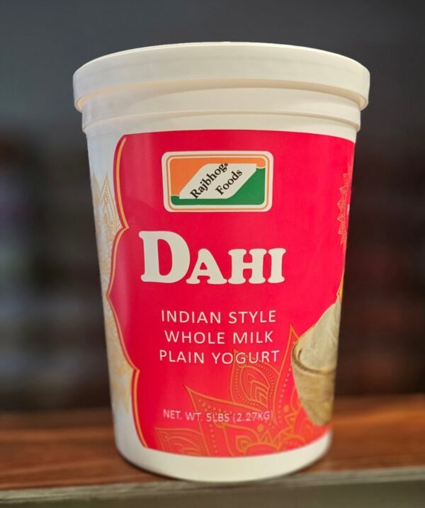 Rajbhog Foods Dahi Indian Style Whole Milk Plain Yogurt (5Lb)