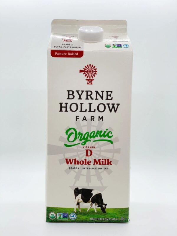 Byrne Hollow  Whole Milk Half Gallon