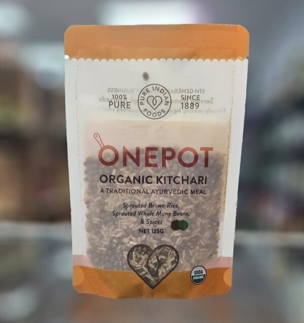 Pure Indian Foods - OnePot Kitchari Single Pack Ready-to-Cook Meals, Organic No.1 - Sprouted Brown Rice & Sprouted Whole Mung B