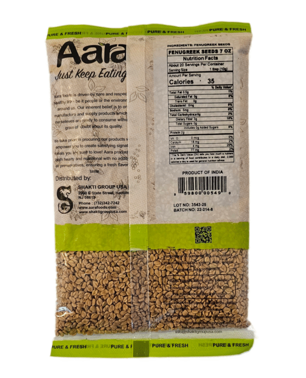 Aara Fenugreek/Methi Seeds 200 Gm - Image 3
