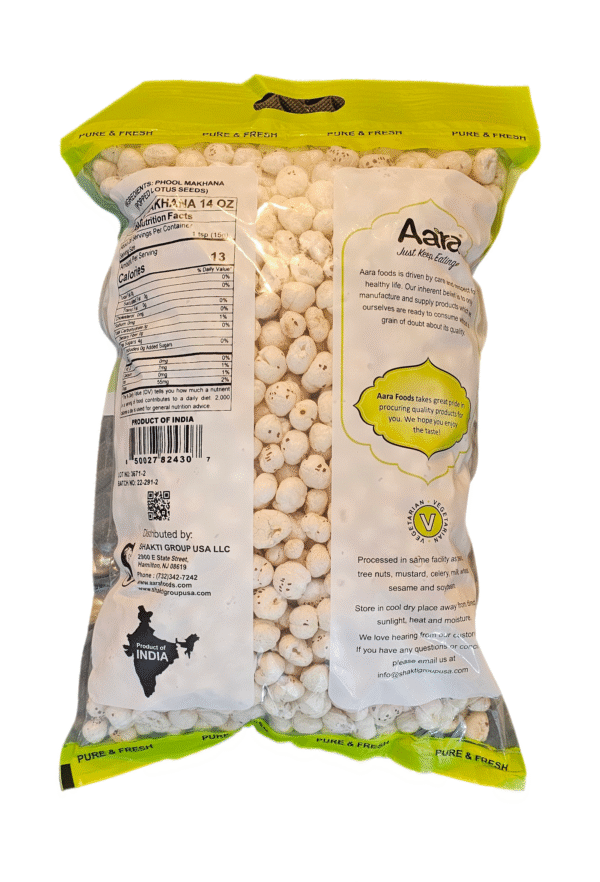 Aara Phool Makhana AKA Lotus/Fox Seed/Nuts 400 Gm - Image 3