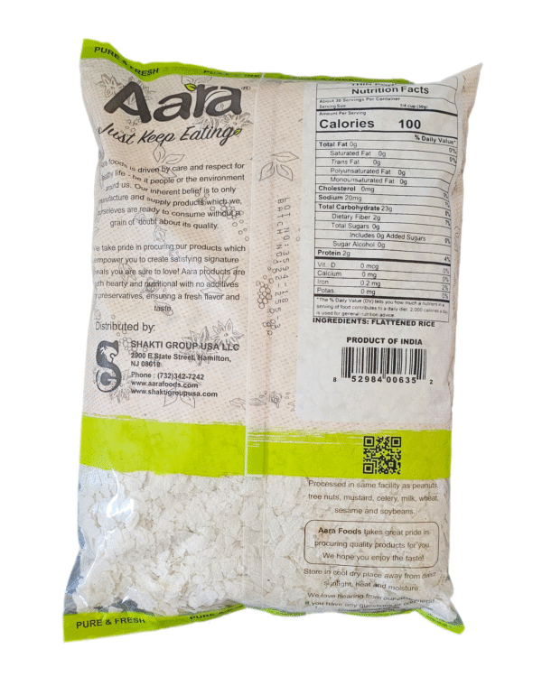 Aara Poha  Flattened Rice Thin 2 Lb - Image 3