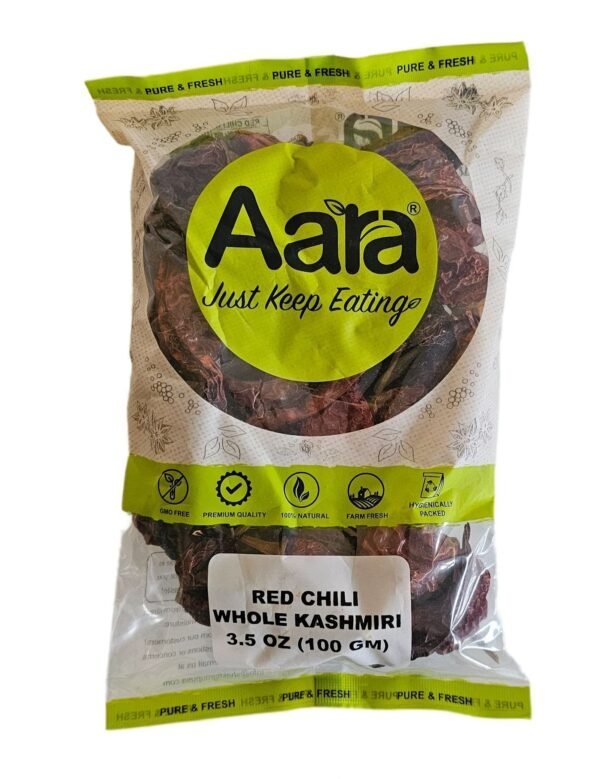 Aara Chilli Whole Kashmiri 100 Gm