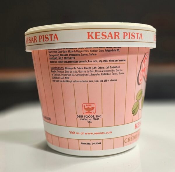 Reena's Kesar Pista Ice Cream (12 Gallon) - Image 4