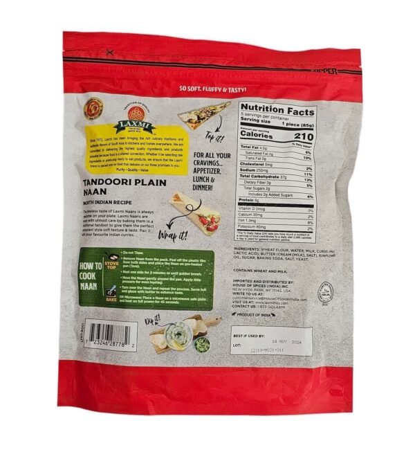 Laxmi Tandoori Naan 425 Gm - Image 3