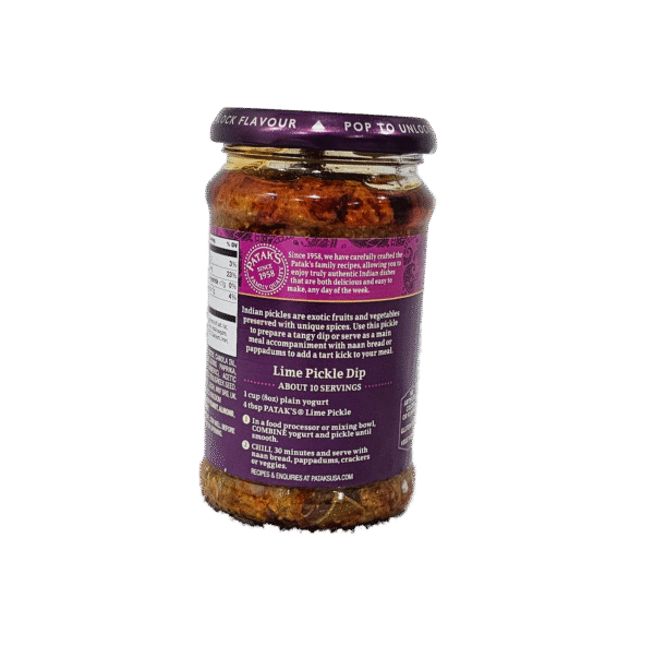 Patak Lime Pickle  Mild  9 Oz - Image 3