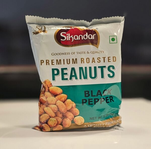Sikandar Premium Roasted Peanuts - Black Pepper