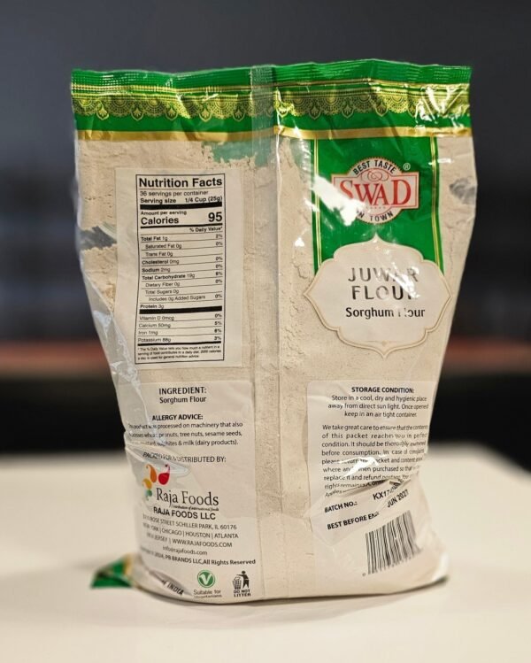 SWAD Jowar Flour (Sorghum Flour): 2Lb - Image 3