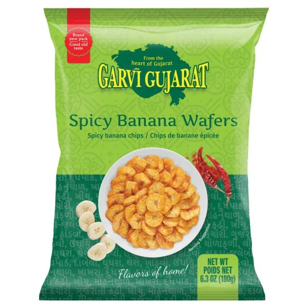 G.G. BANANA CHIPS SPICY 20X180 GM