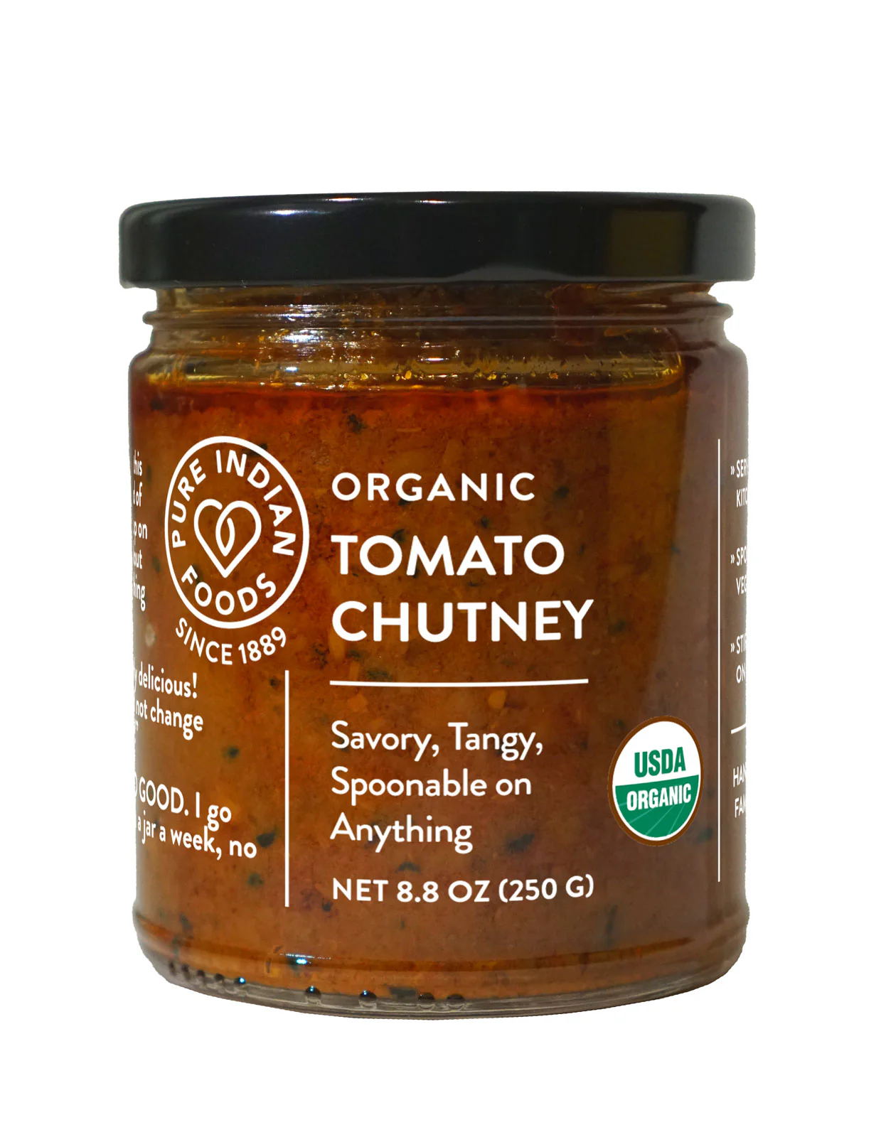 Pure Indian Foods - Tomato Chutney, Certified Organic - 8.8 oz