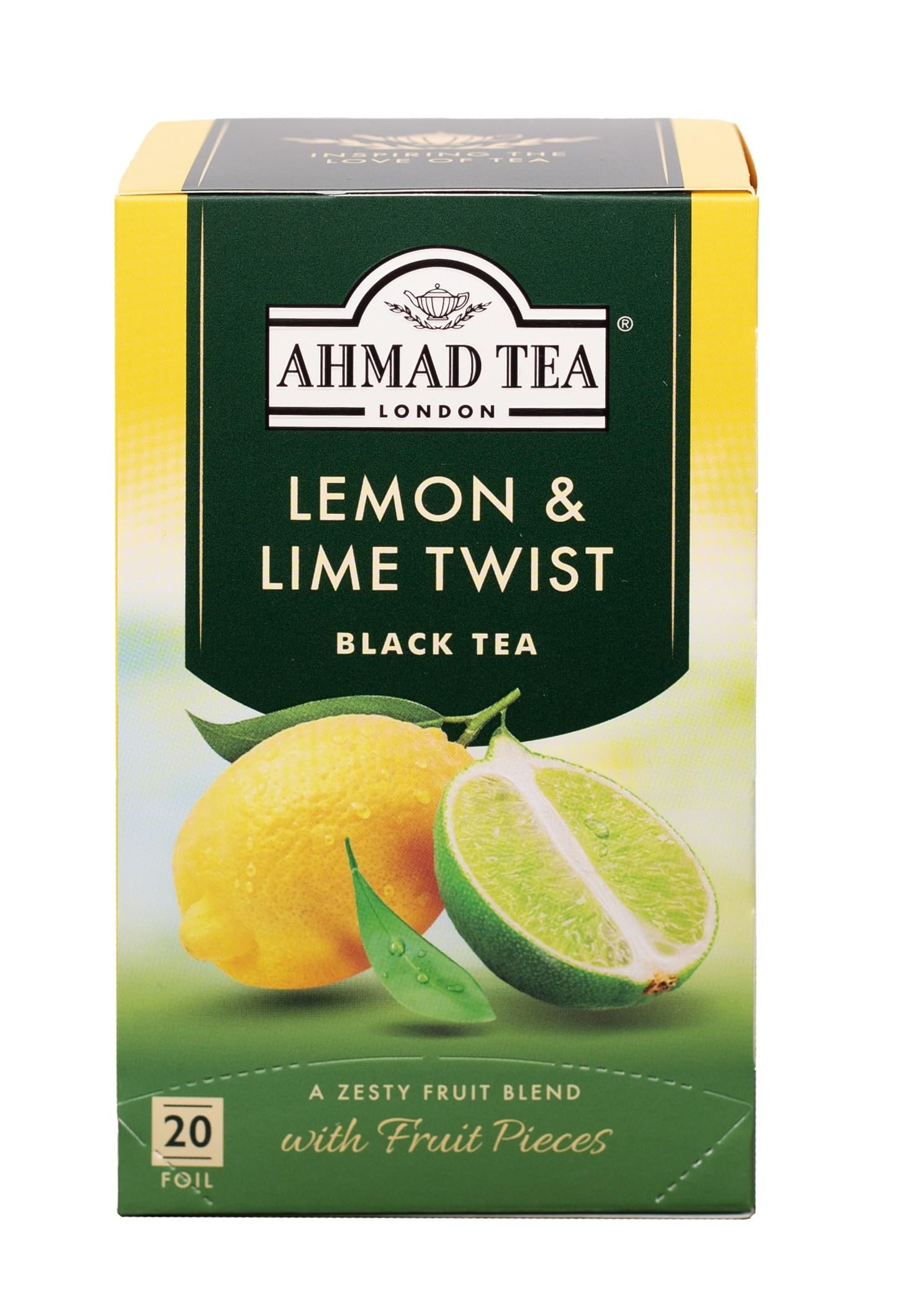 Black Tea Lemon And Lime Twist - Ahmad Tea (20 Foils)