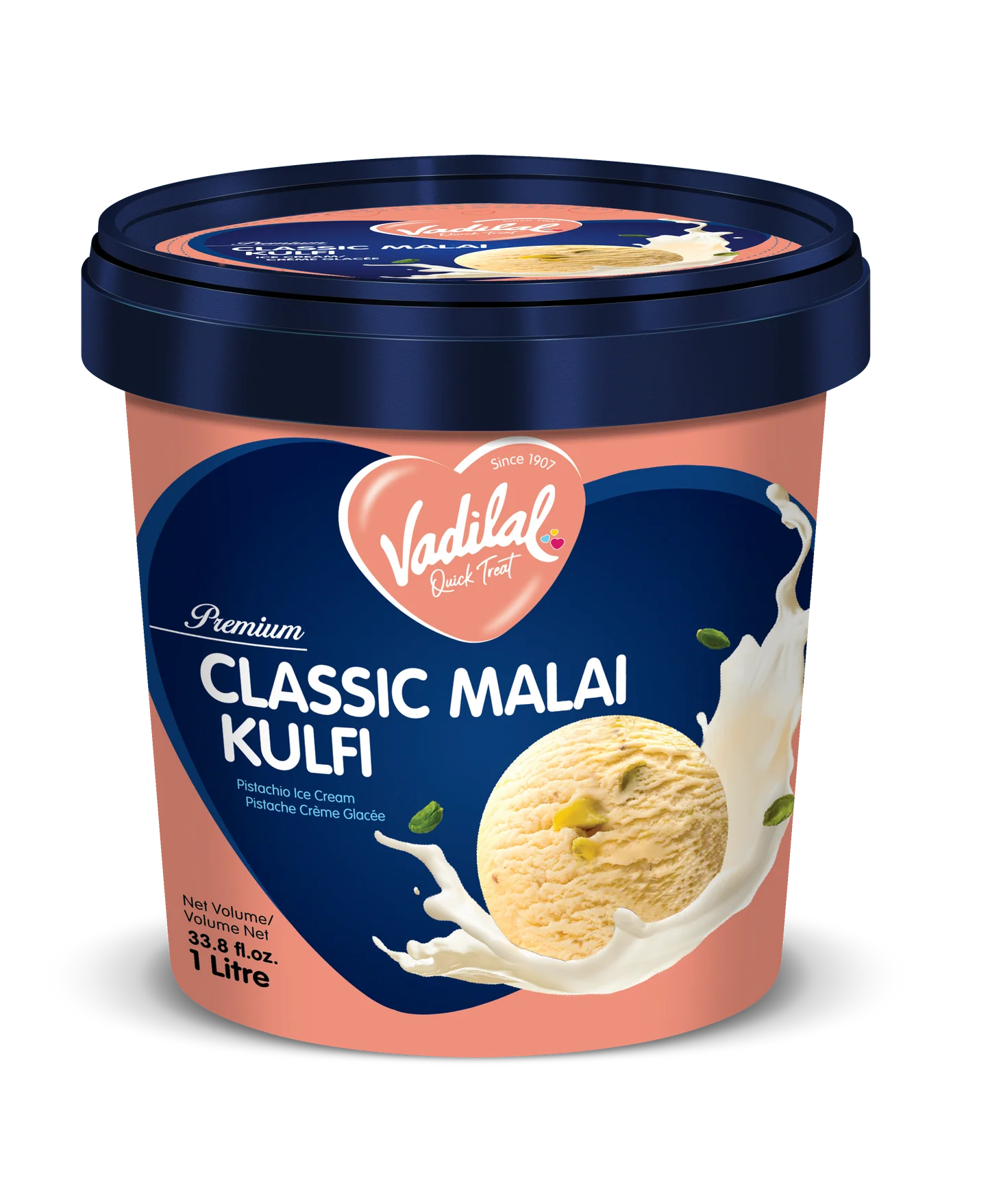 Classic Malai Kulfi - Vadilal (1 Ltr)