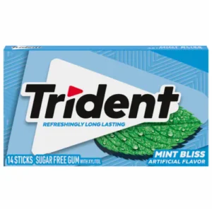 Trident Mint Bliss Sugar Free Gum - 14 Sticks
