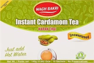 Wagh Bakri Instant Cardamom Tea - Karak Chai Unsweetened