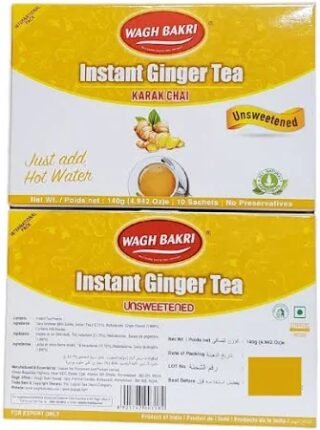 Wagh Bakri Instant Ginger Tea Karak Chai Unsweetened