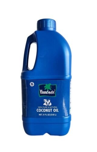 Bottle of Parachute Coconut Oil, 1 Litre for hair care