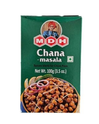 MDH Chana Masala spice blend in a 100g package, ideal for enhancing Indian dishes.