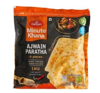 Haldirams Ajwain Paratha pack of 360 Gm, Indian bread with ajwain seeds.
