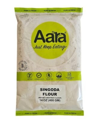 Aara Singoda Flour package, 400 Gm, ideal for versatile cooking.