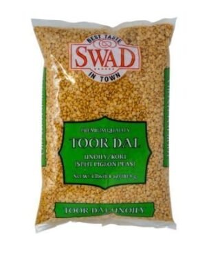 Swad Toor Dal Split Pigeon Peas 4LB pack