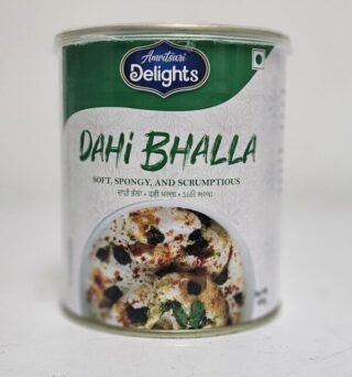 Amritsari Delight Dahi Bhalla served in a bowl, topped with chutney.