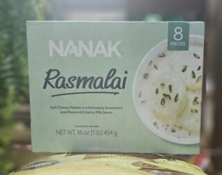 Nanak Rasmalai dessert in a bowl, creamy and sweet Indian treat.