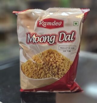 Ramdev Moong Dal package, 200g, showcasing wholesome nutrition for healthy meals.