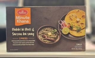 Haldirams Makke Ki Roti with Sarson Ka Saag, a traditional Punjabi dish.