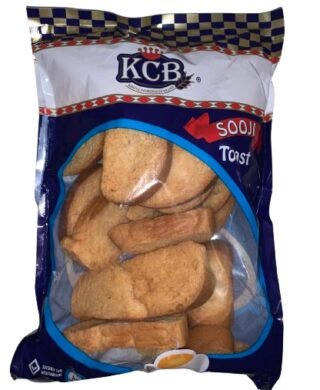 KCB Sooji Rusk, a traditional Indian snack, displayed in a package.