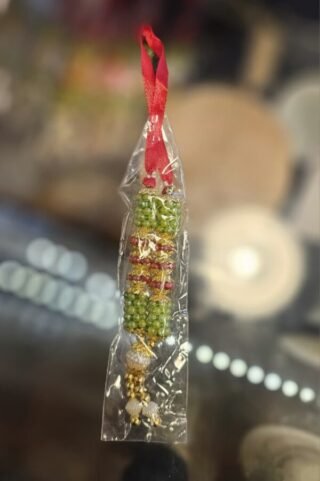 Traditional Diwali Mala necklace displayed elegantly.