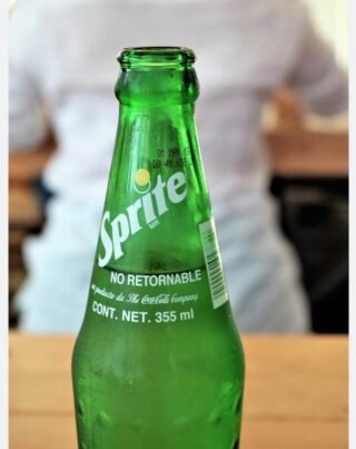355ml glass bottle of Sprite from Mexico