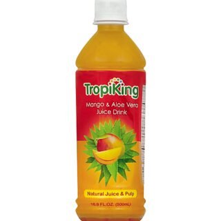 Aloe Vera Mango Juice Drink by Tropiking in a 16.9 oz bottle