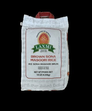 Sona Masoori Brown Rice - Laxmi (10lb)